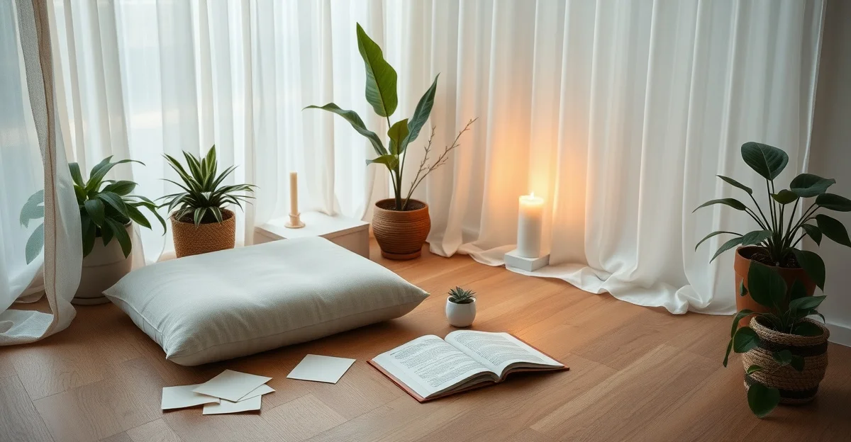 an open journal on a wooden desk with morning light