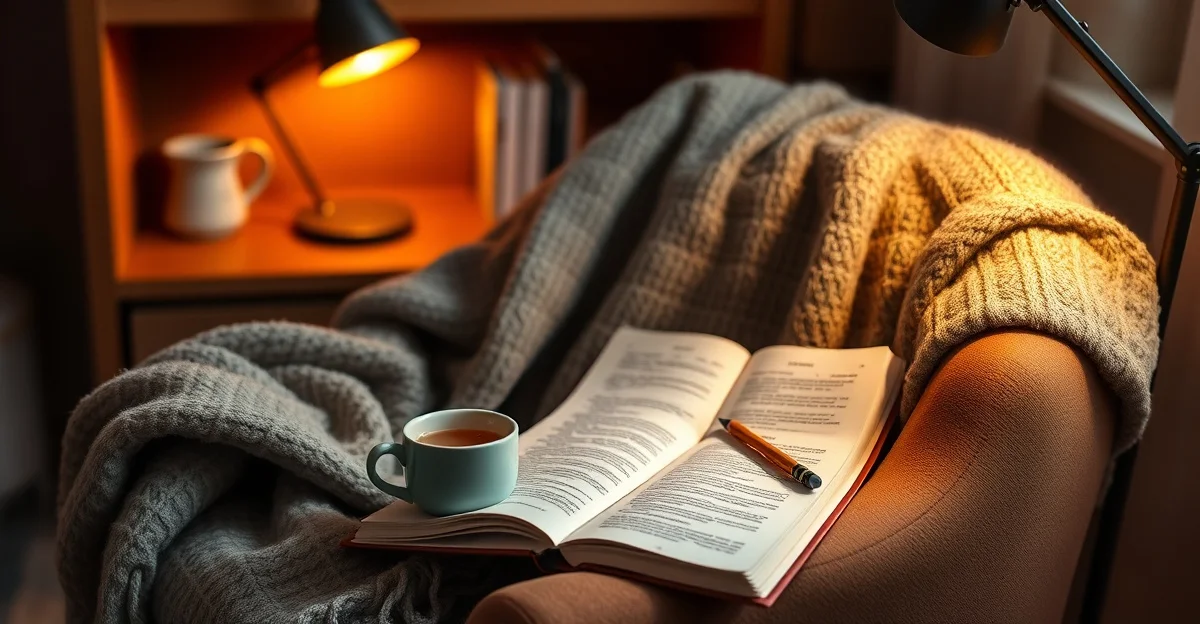 an open journal on a wooden desk with morning light