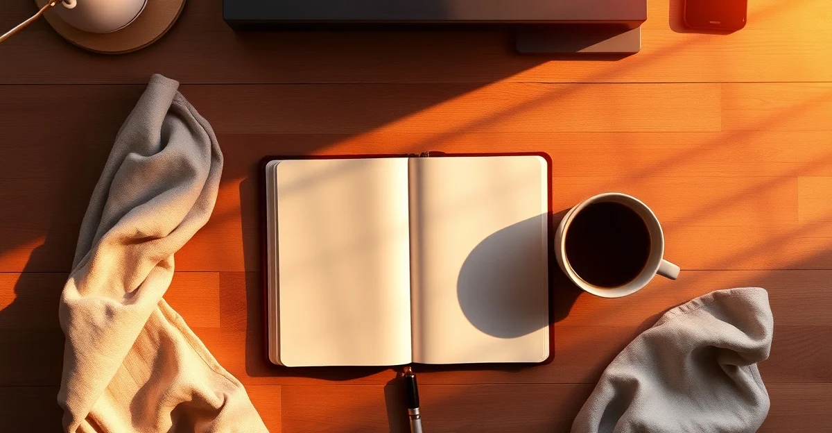 a cozy reading corner with warm blankets and tea