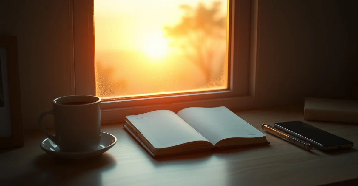 a cozy reading corner with warm blankets and tea