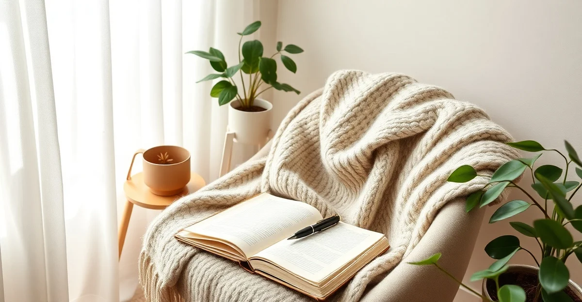 an open journal on a wooden desk with morning light
