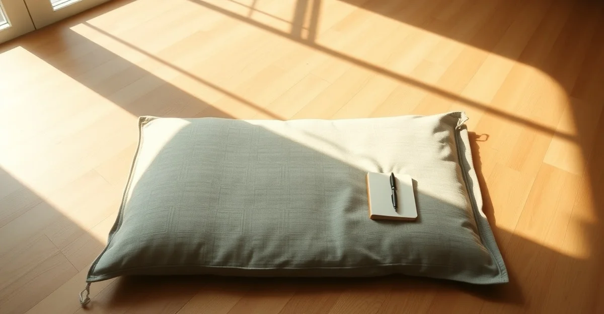 sunrise through a window with soft, diffused light