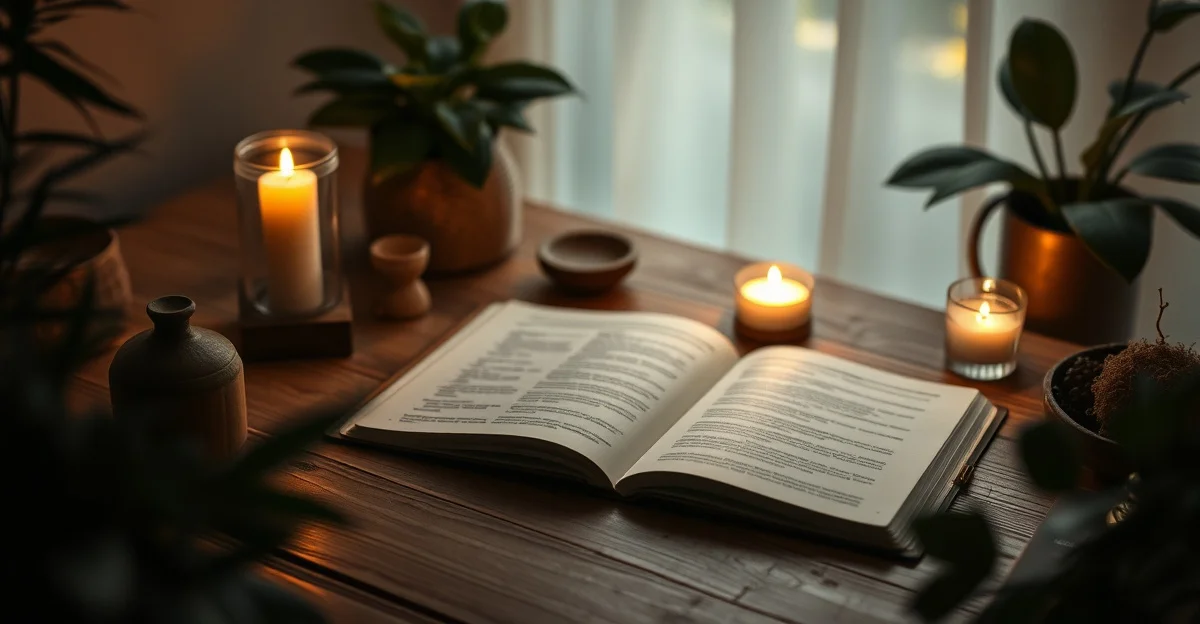 a cozy reading corner with warm blankets and tea